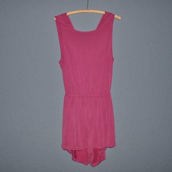 Urban Outfitters Pants - SILENCE + NOISE Berry Pink Two Twisted Romper sz M
